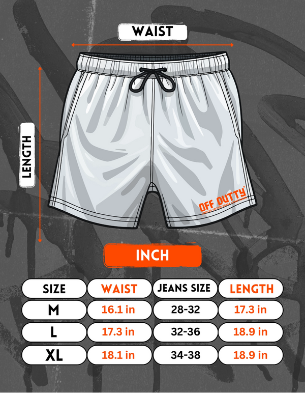 Off-Dutty™ White Short "Signature Brown Leather Logo Detail on Left"